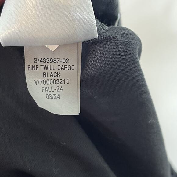 Gap Womens Cargo Easy Pants Black Size XL Utility Skater Wide Leg Drawstring - Picture 8 of 8